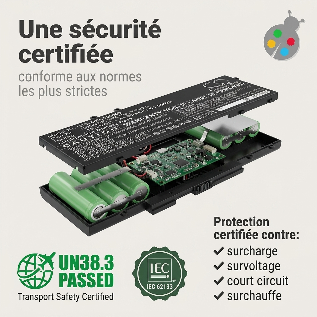 Batterie ordinateur portable dell latitude 14 5410 s001l541014de