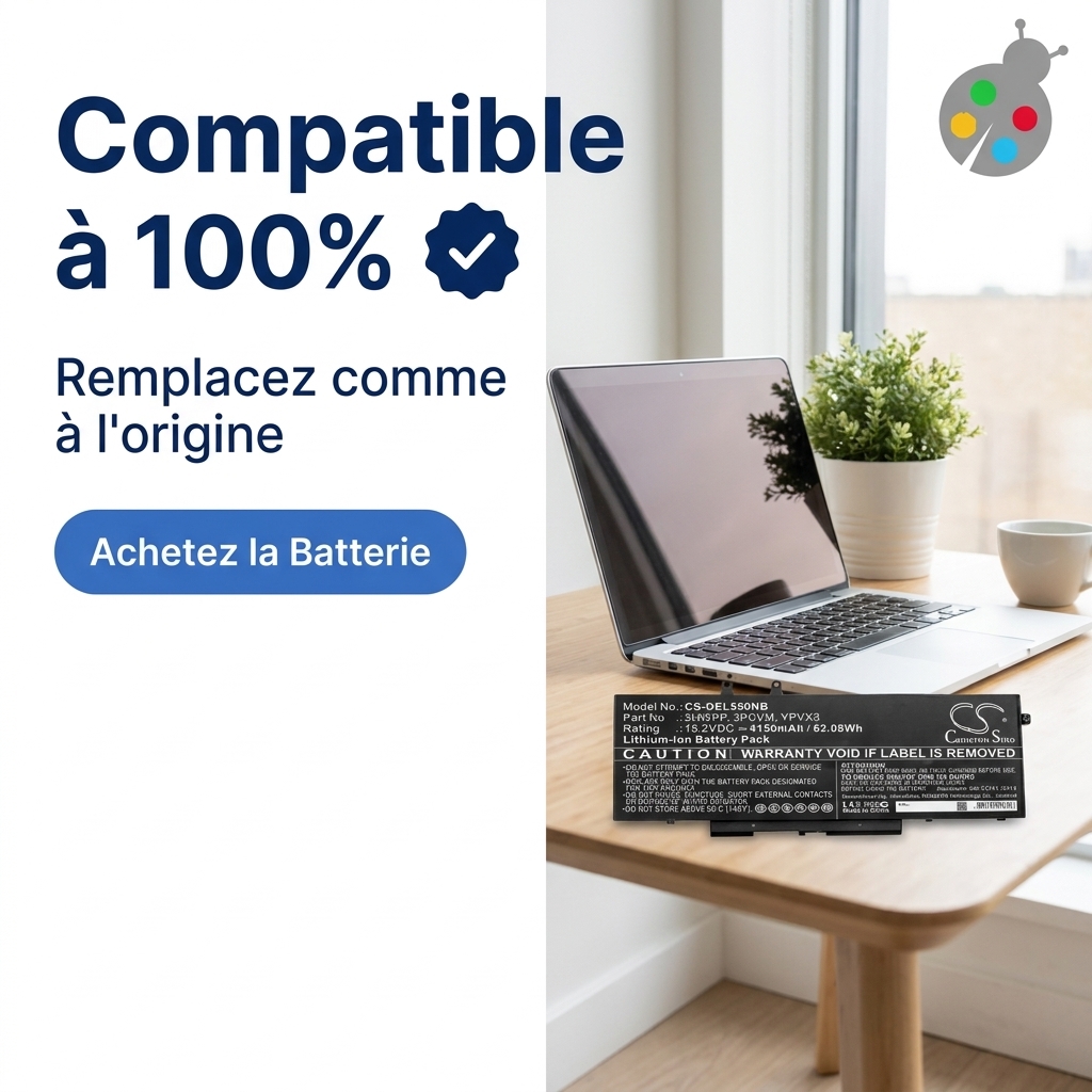Batterie ordinateur portable dell latitude 14 5410 s001l541014de