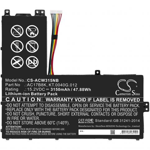 Batterie ordinateur portable acer swift 3 sf315 52g 50fh