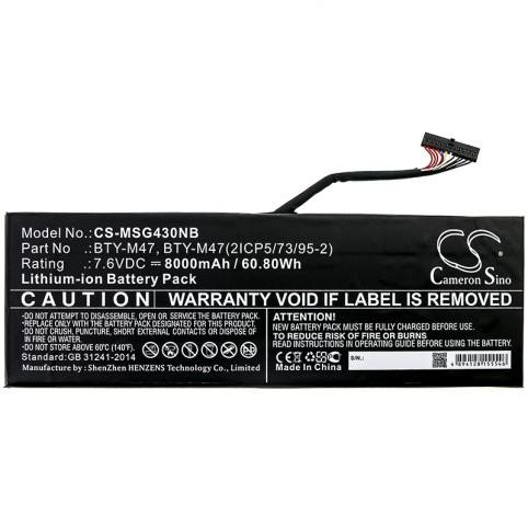 Batterie ordinateur portable msi gs40 6qd 012tw