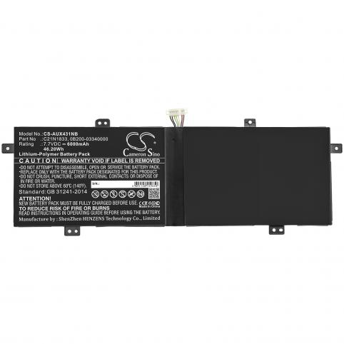Batterie ordinateur portable asus zenbook 14 ux431fa am043t