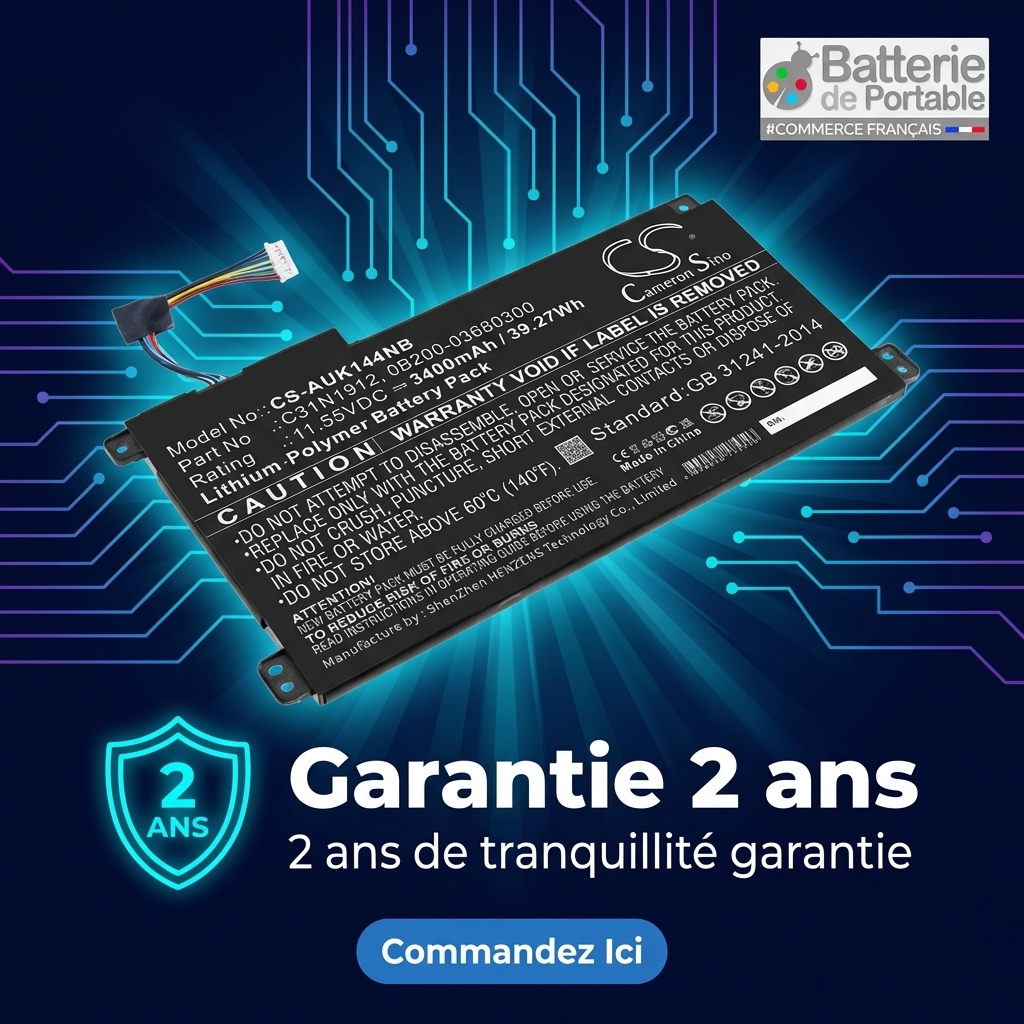 Batterie ordinateur portable asus vivobook 14 e410ma ek028ts