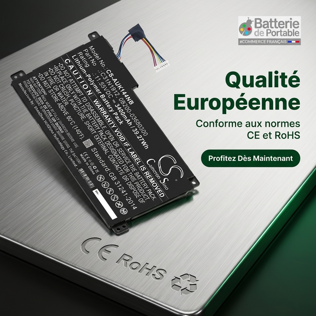 Batterie ordinateur portable asus vivobook 14 e410ma ek028ts