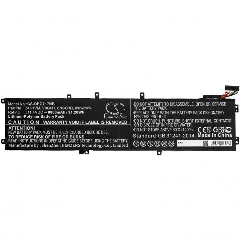 Batterie ordinateur portable dell g7 17 7700