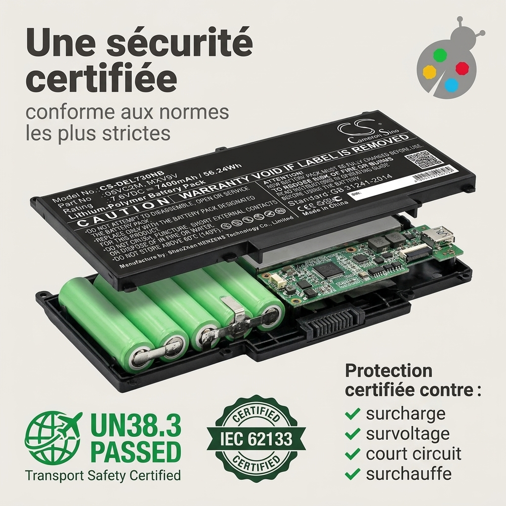 Batterie ordinateur portable dell latitude 7300