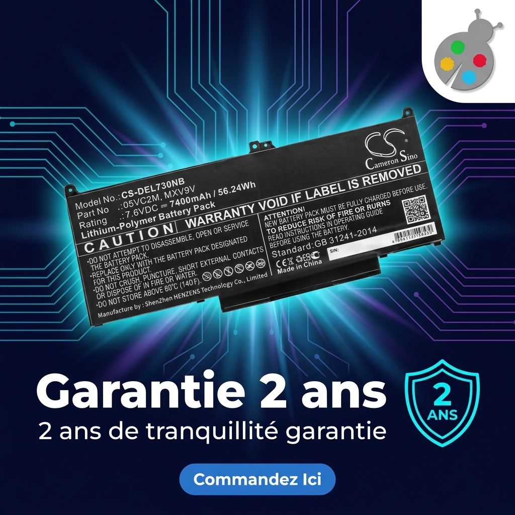 Batterie ordinateur portable dell latitude 7300