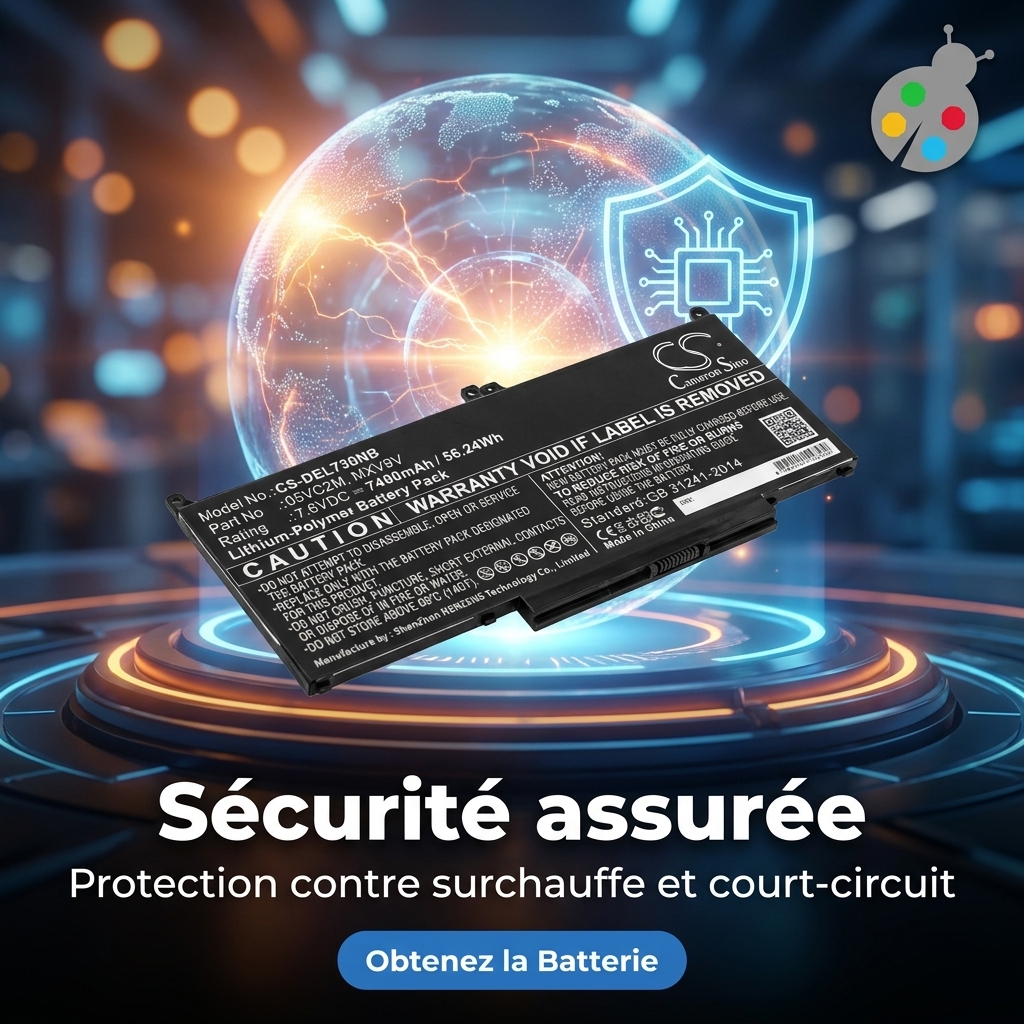 Batterie ordinateur portable dell latitude 7300
