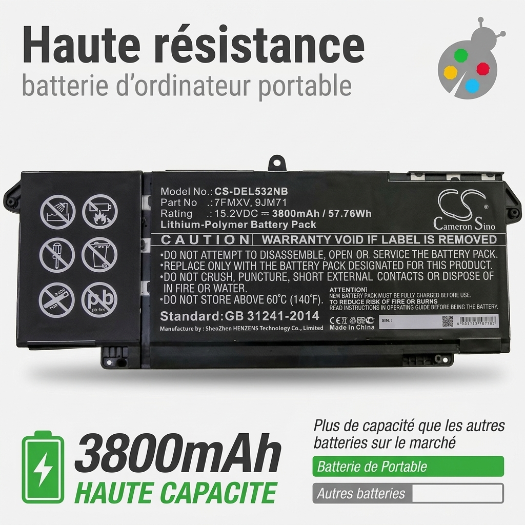 Batterie ordinateur portable dell latitude 7420