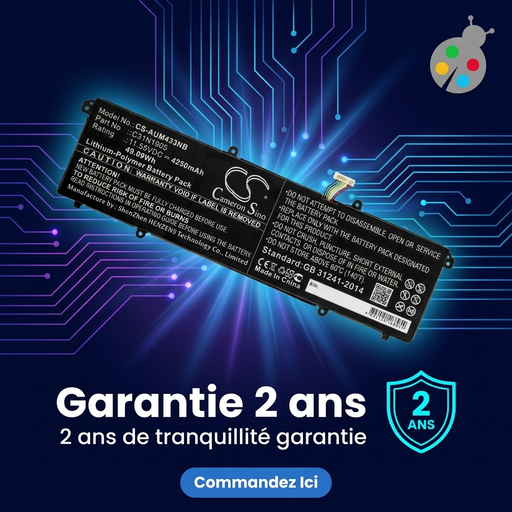Batterie ordinateur portable asus vivobook k3504za