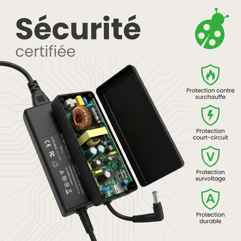 Chargeur ordinateur portable dell latitude 3301