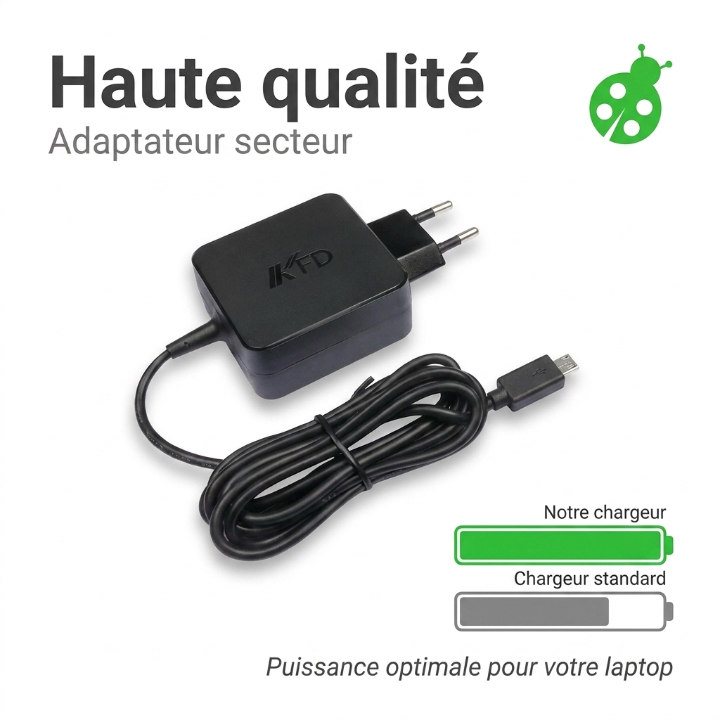 Chargeur ordinateur portable asus r206sa