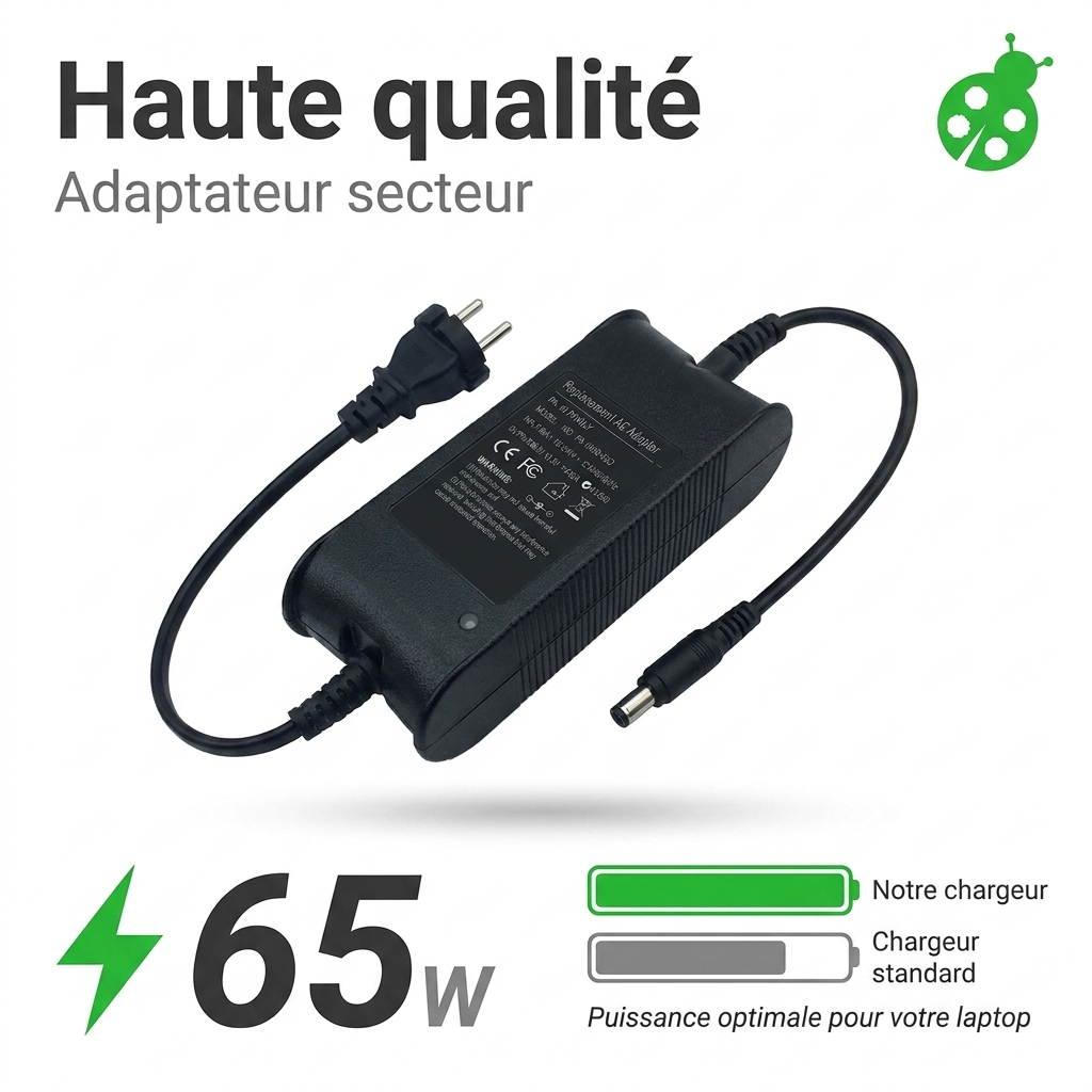 Chargeur ordinateur portable dell latitude 12 5290