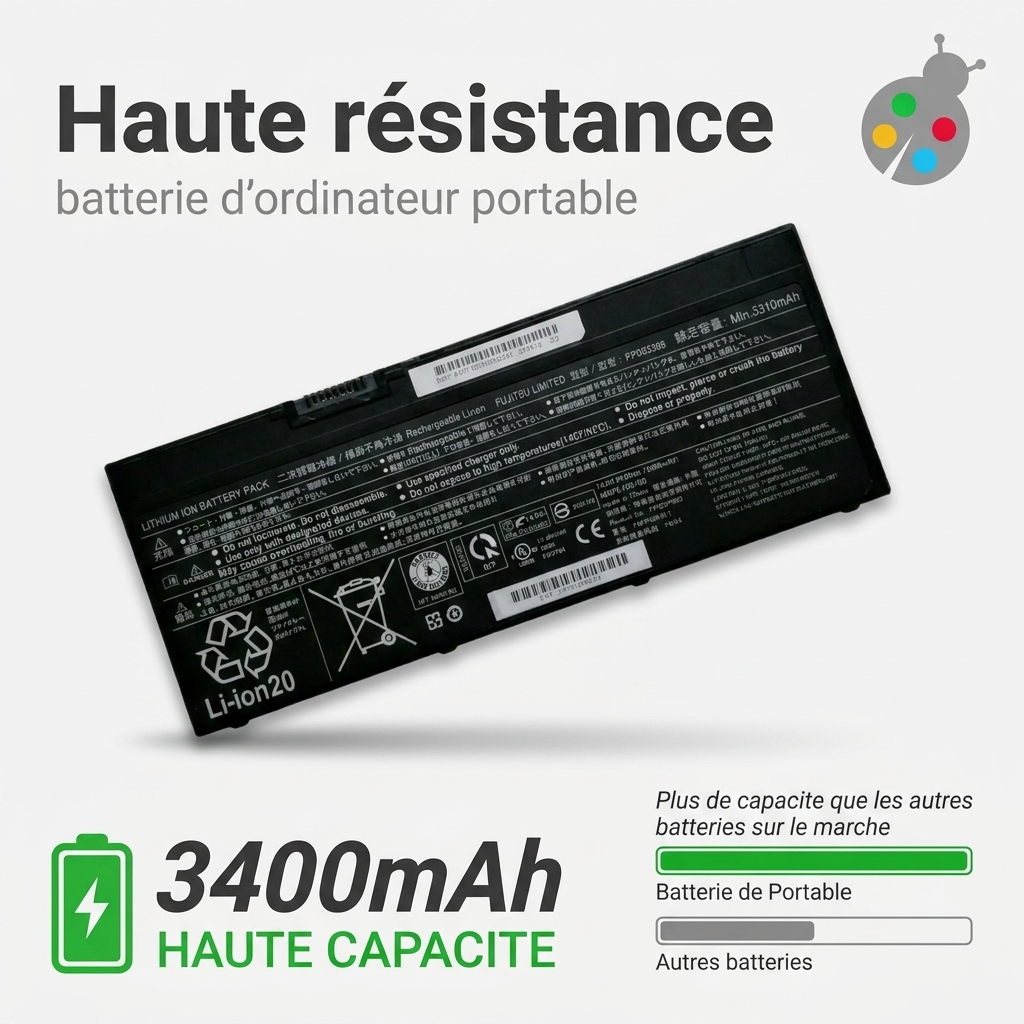 Batterie ordinateur portable fujitsu lifebook t937