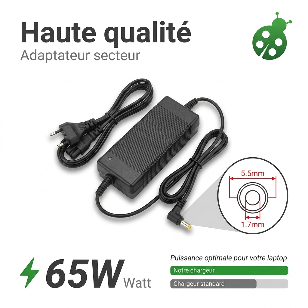 Chargeur ordinateur portable acer extensa 15 ex215 54 35d4