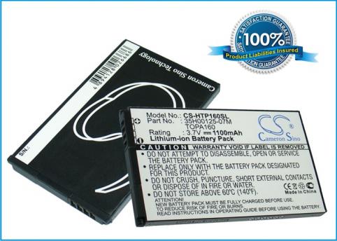 Batterie  htc touch diamond 2 , topaz 100 , t5353 , click , mage , tatto , touch
