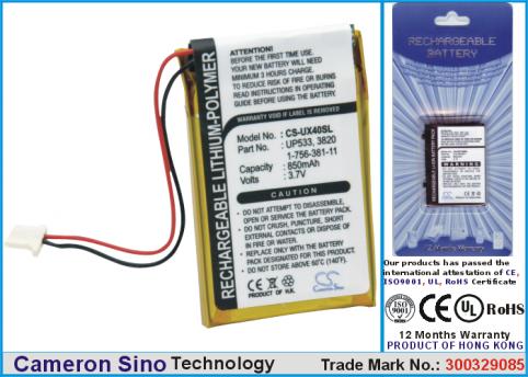 Clie peg ux40 clie peg ux50 batterie pda smartp