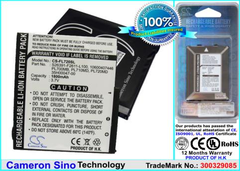 Batterie  fujitsu loox 700 loox 710 loox 718 loox 720 loox 720bt loox 728