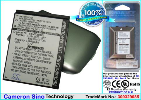 Batterie pour pda smartphone eten e ten glofiish x800
