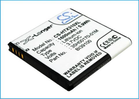Batterie  htc haute capacite titan, titan ii, x310e, sensation xl, x315e, etern