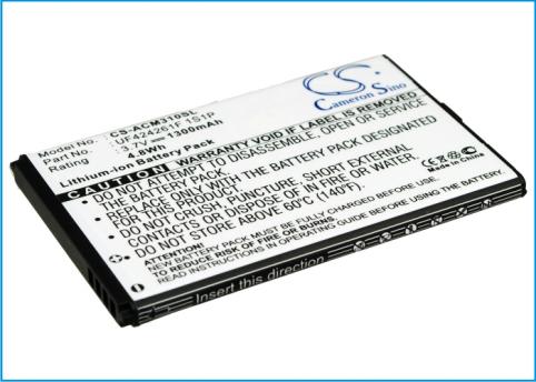 Batterie pour pda smartphone acer refc bat 310 1icp5 42 61