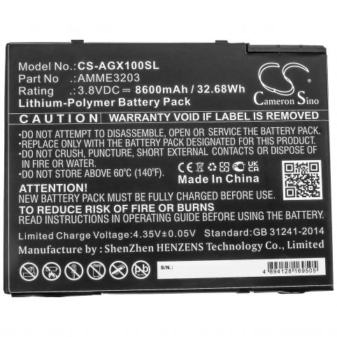 Batterie tablette aegex 10 intrinsically safe tablet
