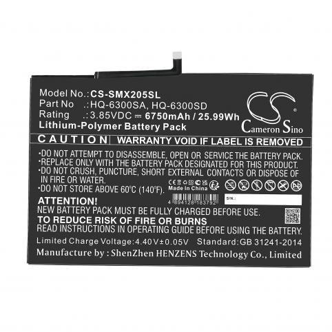 Batterie tablette samsung tab a8 10.5