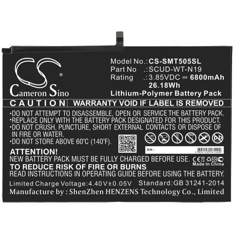 Batterie pour tablette samsung scud wt n19 galaxy tab a7 10.4 2020