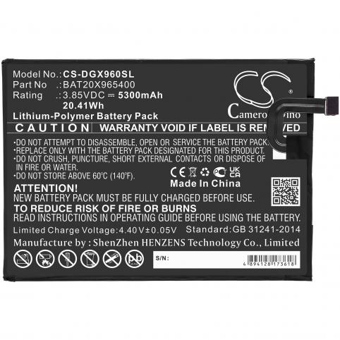 Bat20x965400 x96 batterie telephone doogee