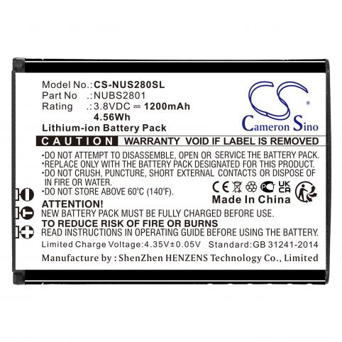 Batterie  nuu nubs2801 mobile f4l 4g lte