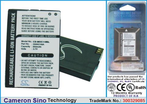 Batterie  motorola nextel c115 , c116 , c117 , c118 , c155 , c157 , v170 , v171 