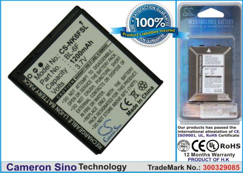 Batterie pour telephone nokia refc bl 6f