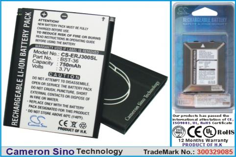 Batterie  sony ericsson j300i , k510i , z558i , j300 , j300a , j300c , j300i , k