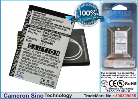Batterie telephone lg gd900 crystal