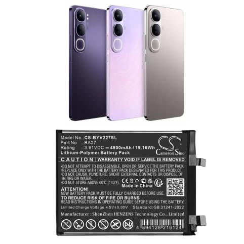 Batterie telephone vivo y100i 5g 2023 standard edition