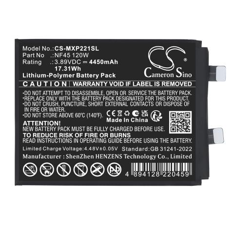 Batterie  motorola nf45 120w edge 30 ultra 120w 