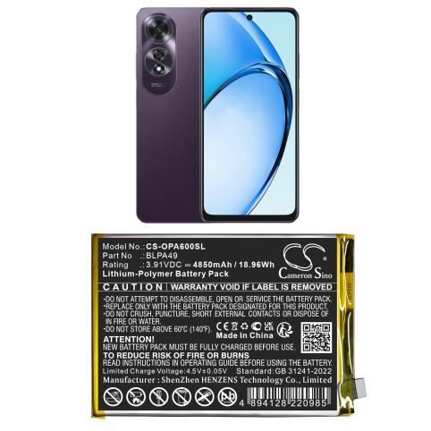 Batterie telephone oppo cph2631