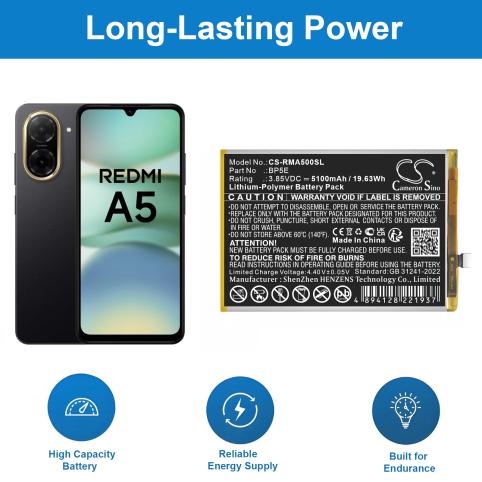 Batterie pour telephone redmi bp5e a5 4g