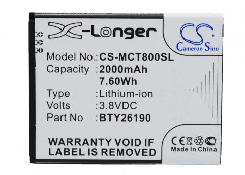 Batterie telephone mobistel cynus t8