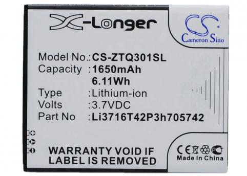 Batterie telephone zte q301t
