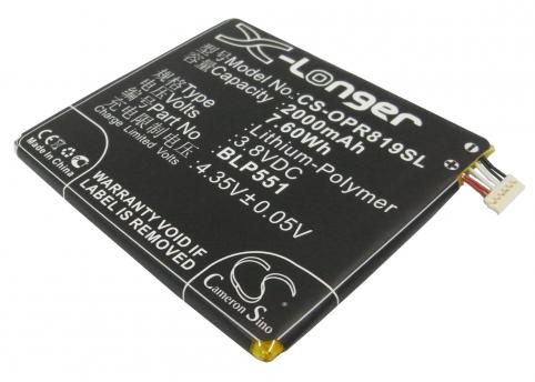 Batterie telephone oppo r809t