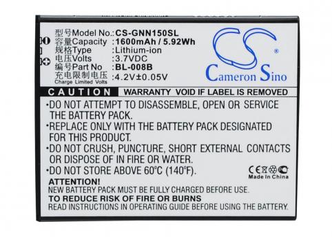 Batterie telephone gionee gn150