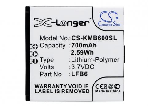 Batterie telephone kazam life b6