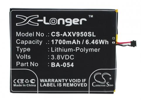 Batterie telephone aux v950+