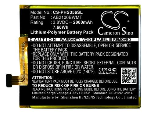 Batterie  philips ab2100bwmt