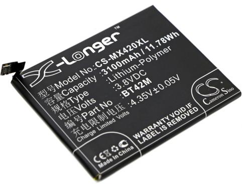 Batterie telephone meizu m1 metal
