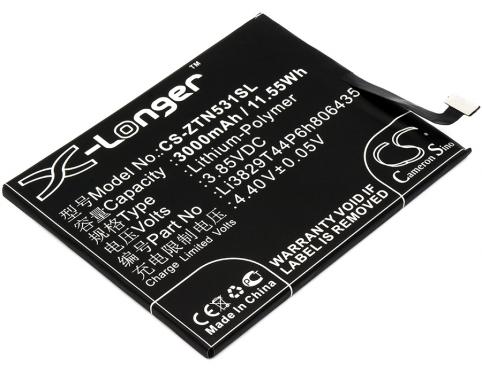 Batterie telephone zte nx573j