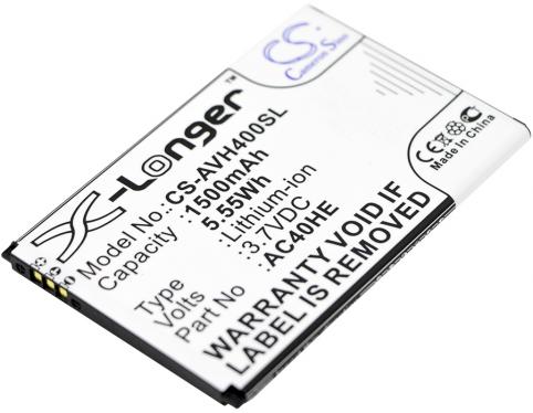 Ac40he 40 helium batterie telephone archos