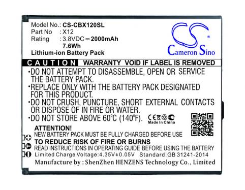 X12 batterie telephone cubot