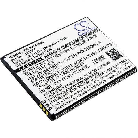 50f neon ac50f batterie telephone archos