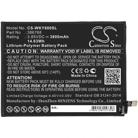386768 w v720 batterie telephone wiko